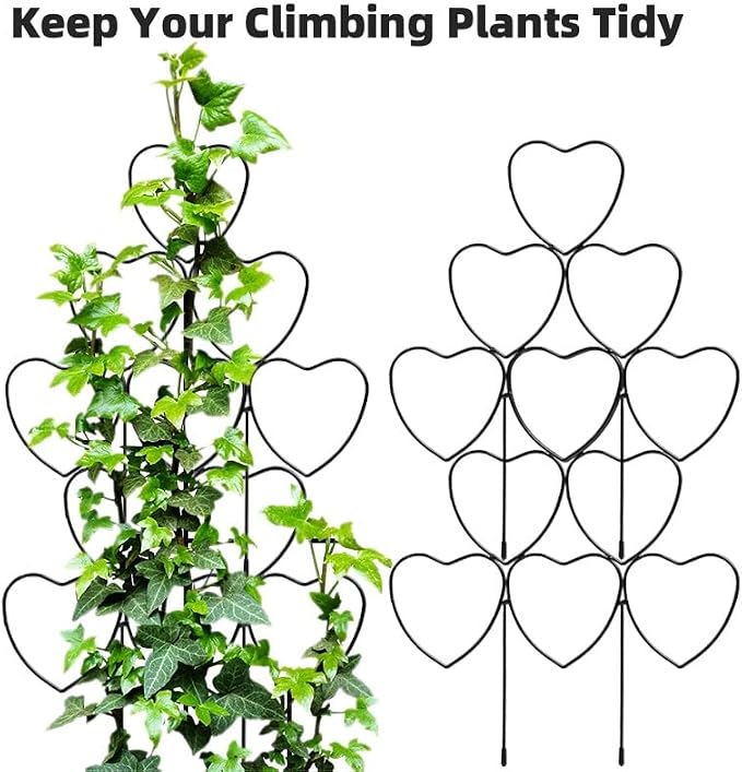Garden Plant Trellis for Indoor Plants, Stackable Heavy Duty Metal Trellis - Image 6