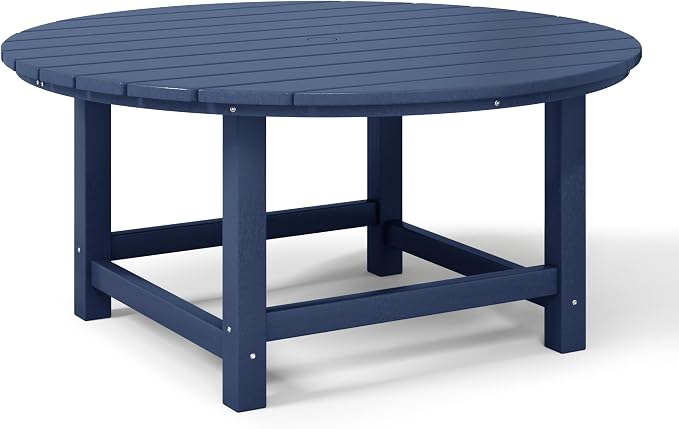 WestinTrends Malibu Low Outdoor HDPE Round Patio Coffee Table - Image 7