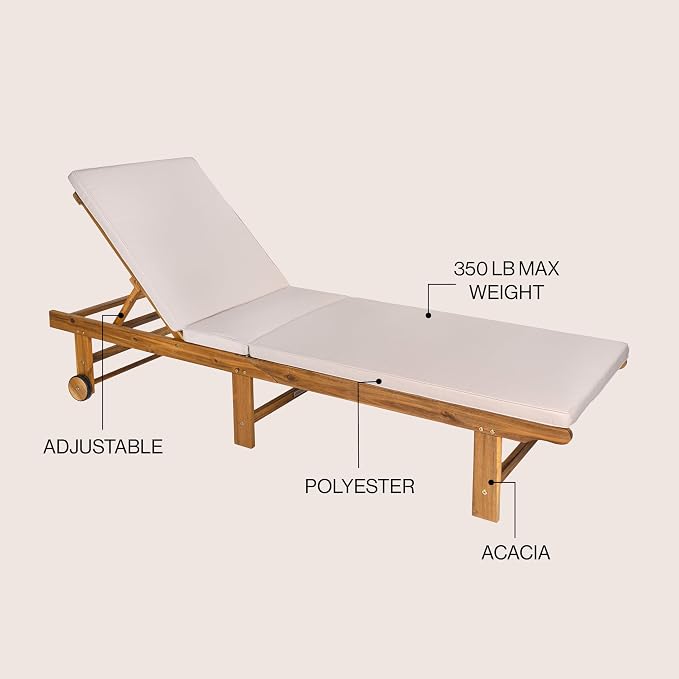 JONATHAN Y LNG1102A Mallorca 77.17"x23.62" Modern Classic Foldable Adjustable - Image 4