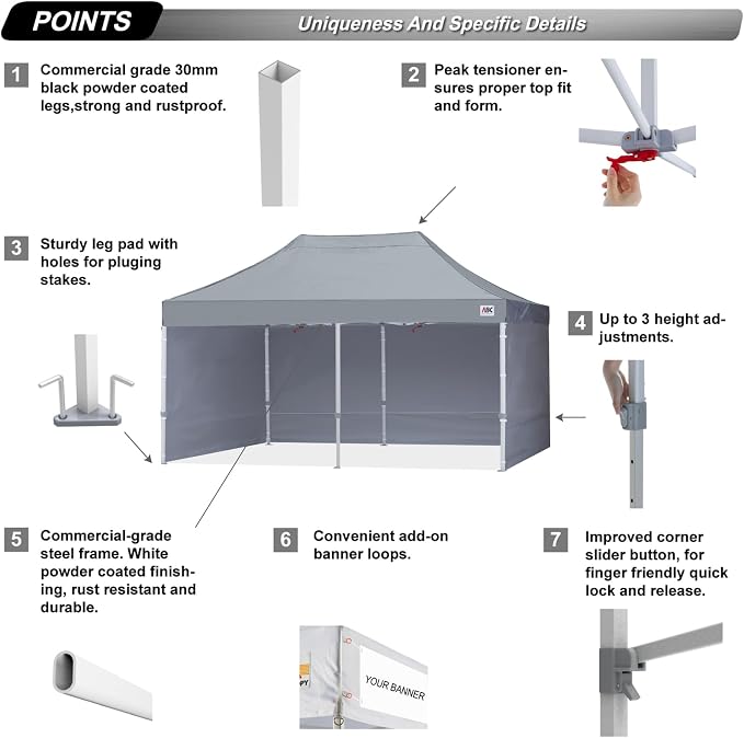 ABCCANOPY Easy Pop Up Canopy Tent - Image 2