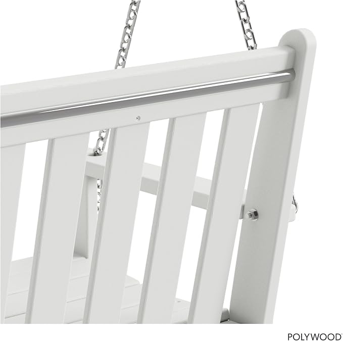 POLYWOOD GNS60WH Vineyard 60" Swing - Image 6