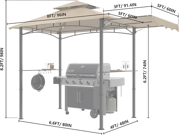 MASTERCANOPY 11 x 5 Grill Gazebo - Image 2