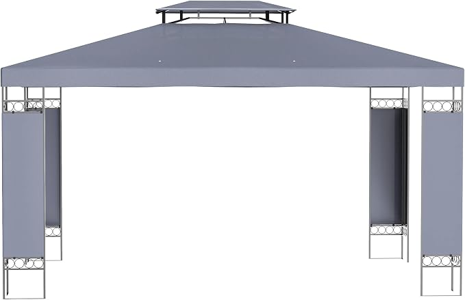 Outsunny 10' x 13' Patio Gazebo, Double Roof Outdoor Gazebo Canopy Shelter - Image 6