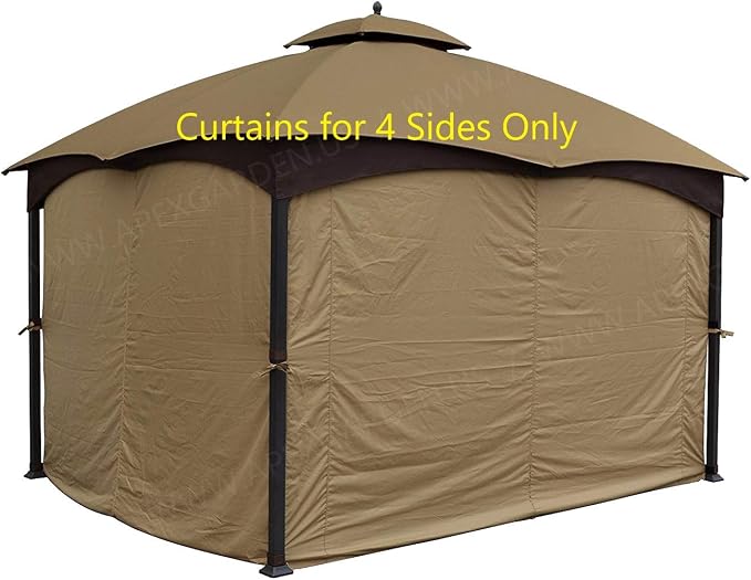 APEX GARDEN Four-Side Privacy Side Wall Curtain Set by APEXGARDEN