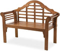 Plow & Hearth Weatherproof Lutyens Eucalyptus Wood Garden Bench | Foldable by PlowHearth