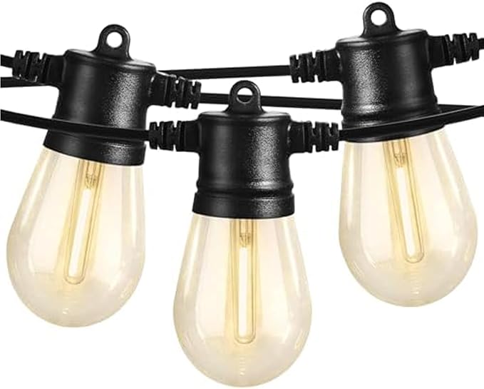 SUNTHIN Outdoor String Lights, 48FT Patio Lights by SUNTHIN
