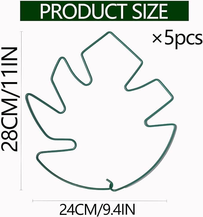 5PCS Green Monstera Plant Stem Support - Image 2