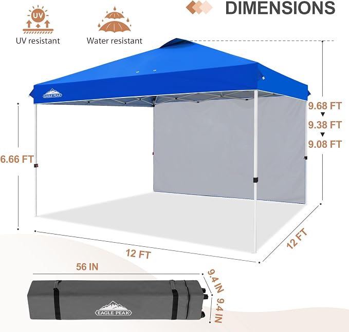 EAGLE PEAK Commercial Canopy 12x12 Pop Up Canopy Tent - Image 4