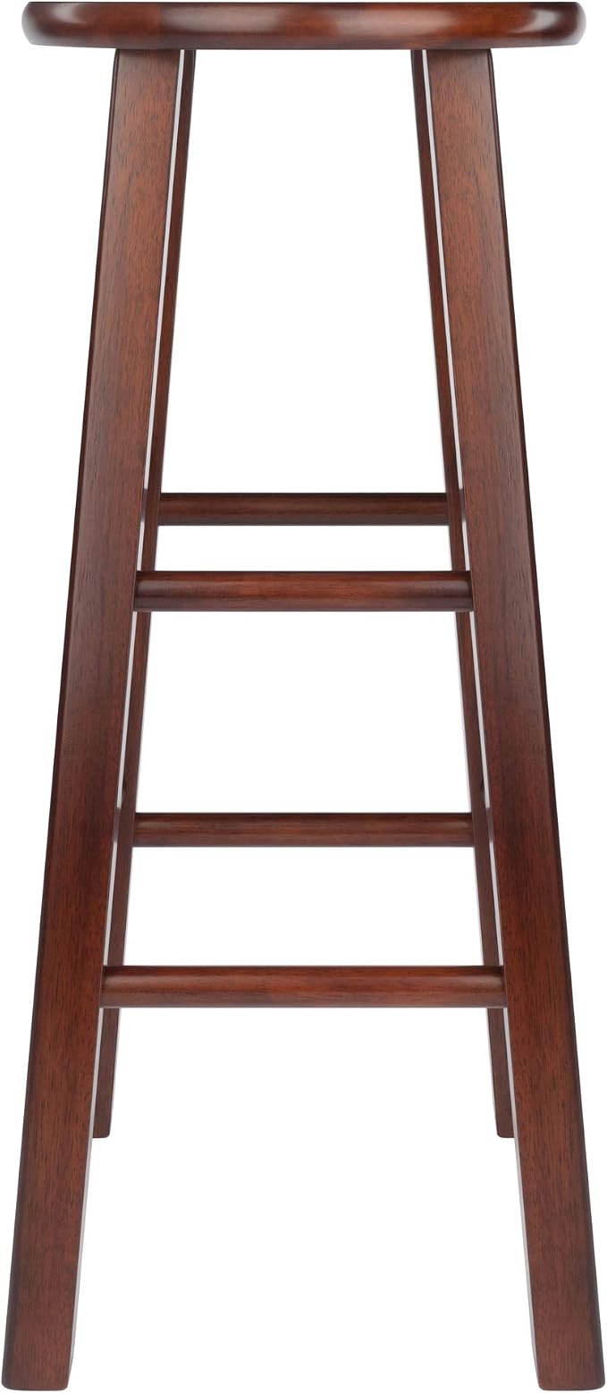 Winsome Element 2-Piece Counter Stool Set, Classic Backless Bar Chairs - Image 4