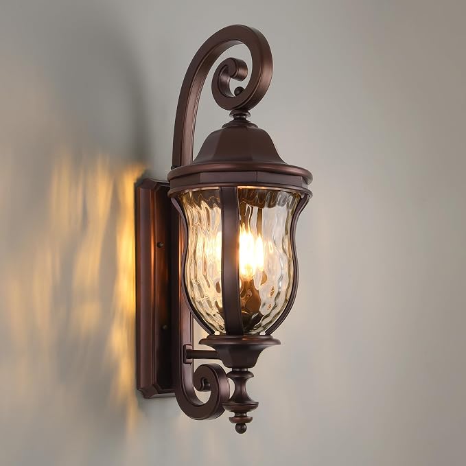 Coffee Exterior Wall Sconces, Waterproof Outdoor Lights Wall Mount by SmeikeLighting