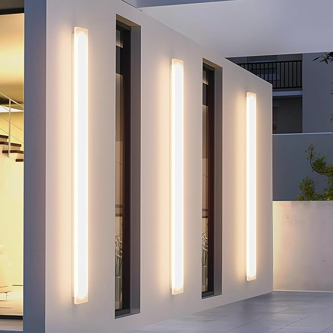 2 Pack 47.2In Long Outdoor Wall Lights 35W Exterior Wall Light 3000K Outdoor - Image 8