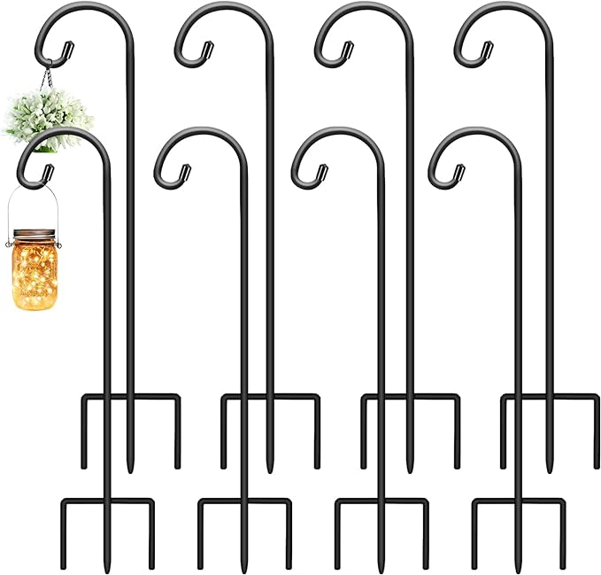 Gtongoko 8 Pack Shepherds Hooks by Gtongoko