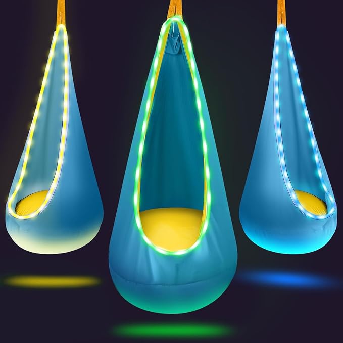 Light Up Swing Chair Hammock Chair Indoor Outdoor by TRAVELBAIC