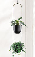 Modern Metal Hanging Planter for Indoor Outdoor Plants by ABETREE