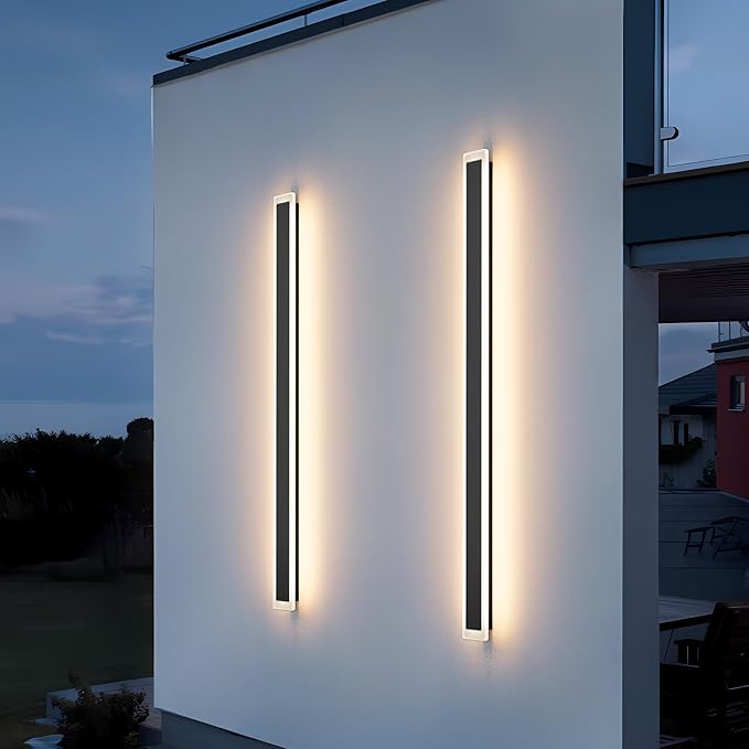 2 Pack 56.3In Long Outdoor Lights, IP65 Waterproof Modern Exterior Lighting - Image 3