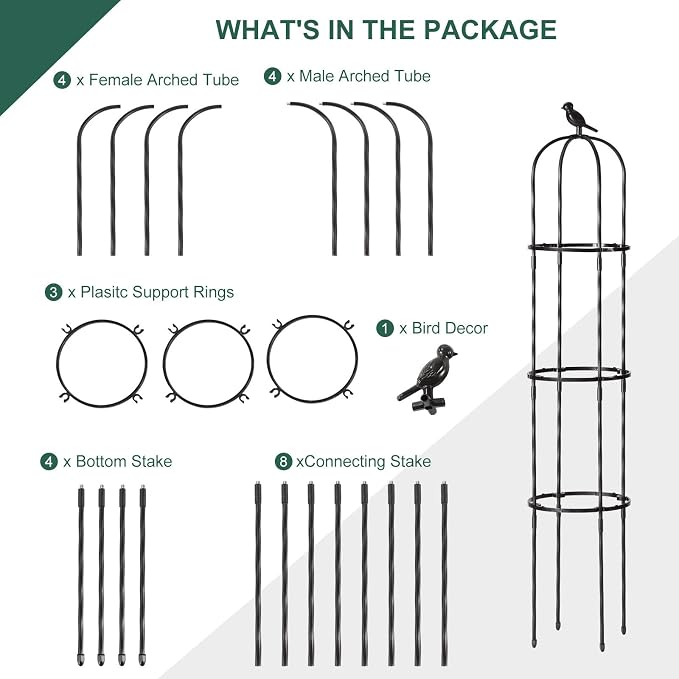 Garden Trellis for Climbing Plant Outdoor, 2 Pack - Image 7