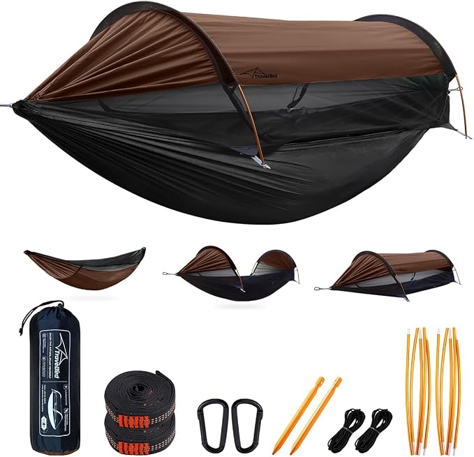 Camping Hammock Tent with Mosquito Net and Sunshade, Extra Large by TravelBird