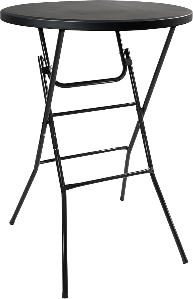 Folding Round Table, 32in Cocktail Table, High Top Table by aoole