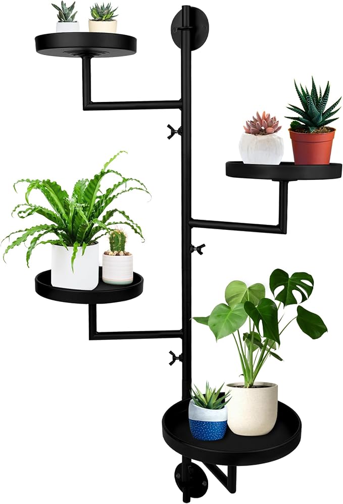 Rotating Window Plant Shelves by Unknown