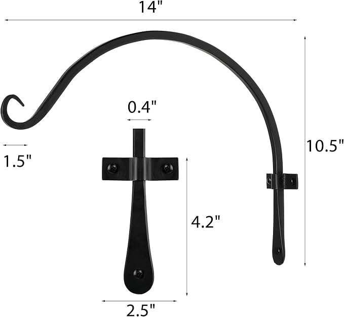 Worth Garden 6-Pack 14" Plant Hanger Bracket - Image 6