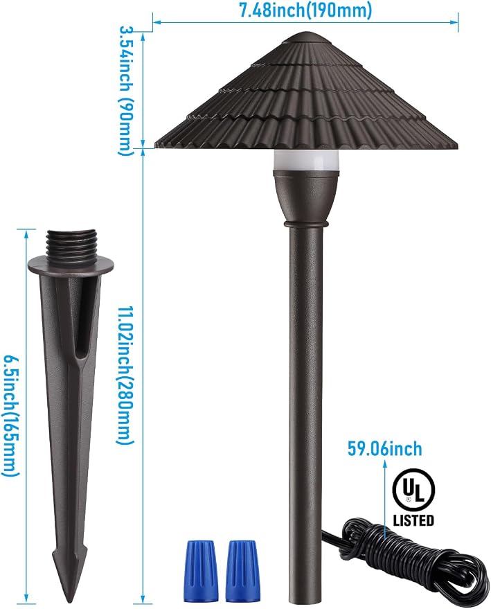 LEONLITE 12-Pack LED Low Voltage Landscape Lights, 3W Cast-Aluminum 12-24V - Image 7
