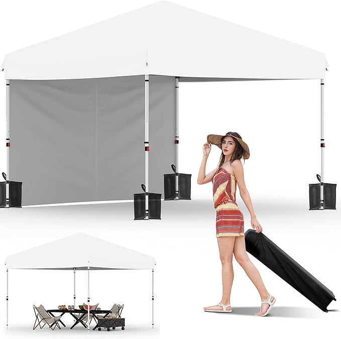 Garvee 10x10 Pop Up Canopy Tent, Heavy Duty Commercial Instant Shelter by Garvee