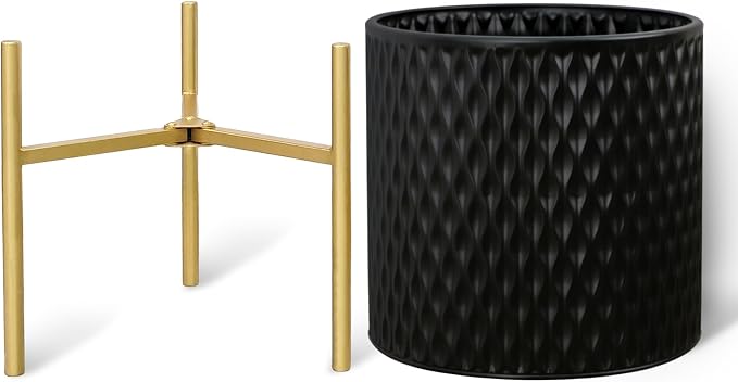 ARNIS Plants Pots with Stand, Large Size Flower Pots, 10.5&12.25 Inch - Image 2