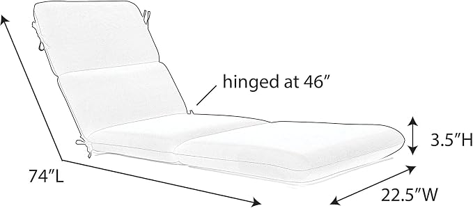 Sunbrella Patio Chaise Cushions - Image 3