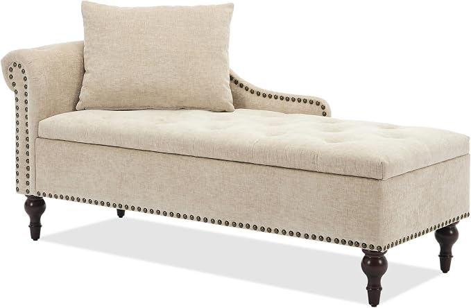 56.6" Wide Chaise Lounge Indoor by SofthionDesign
