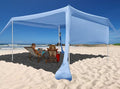 Beach Canopy Tent Shade with Sidewalls 10x10FT, 6.6FT Tall, UPF50+ Sun Shelter by easierhike