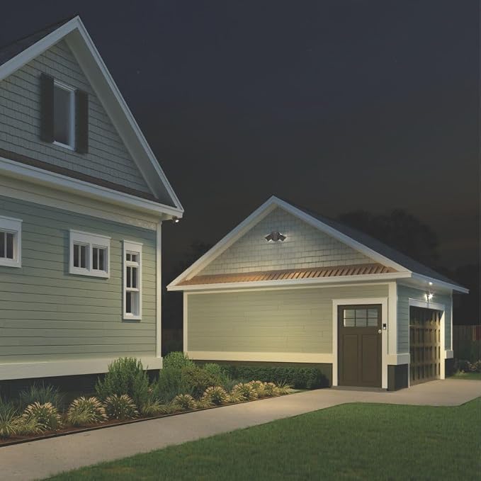 Lithonia Lighting HomeGuard 2-Light LED Outdoor Flood Lights, Outdoor LED Lights - Image 9