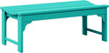 WO Home Furniture 48" Modern Backless Bench, HDPE Plastic by WOHomeFurniture