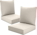 24" x 24" x 6" Outdoor Deep Seat Cushions Set by Unknown