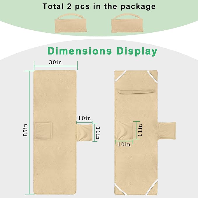 Super Soft & Thick Lounge Chair Towel Cover, Chaise Lounge Cover - Image 4