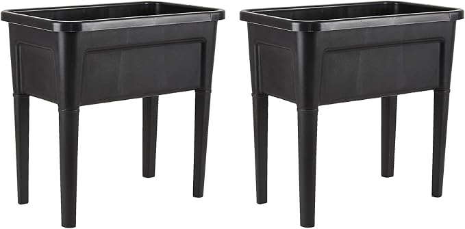 2 Pcs Plastic Raised Garden Beds by ZIWQPIHT