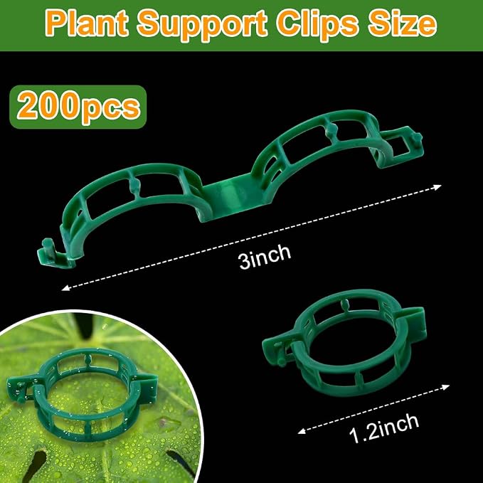 200 Pcs Plant Support Tomato Clips, Garden Clips, Crop Clips - Image 5