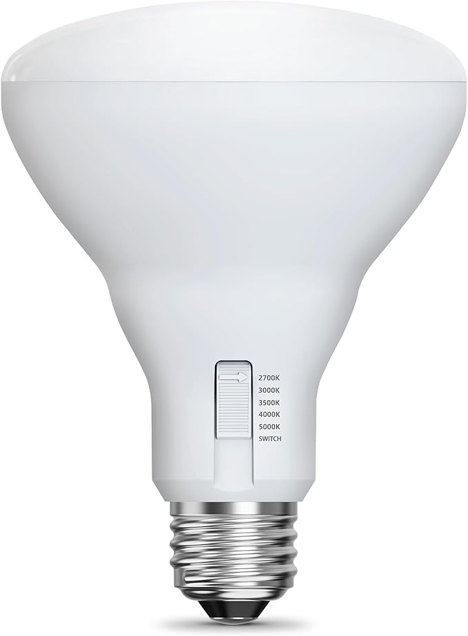 Feit Electric BR30 LED Light Bulb, 100W Equivalent, 1400 Lumens, 5-Color - Image 5