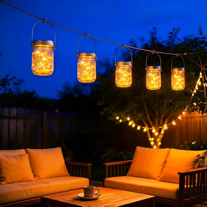Cooo 12 Pack Gifts for Him Her Solar Lanterns Outdoor Waterproof Upgraded - Image 9