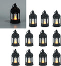 LLQ 12Pcs Mini Lanterns with Small LED Candle, Ramadan Lanterns Decorative by LLQ-LuckLifeQuality