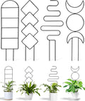 4 Pack Trellis for Indoor Climbing Plant, Small Metal Outdoor Garden Trellis by Unknown