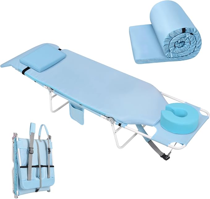 3 in 1 Women Comfort Backpack Beach Tanning Lounge Chair by Minndudu