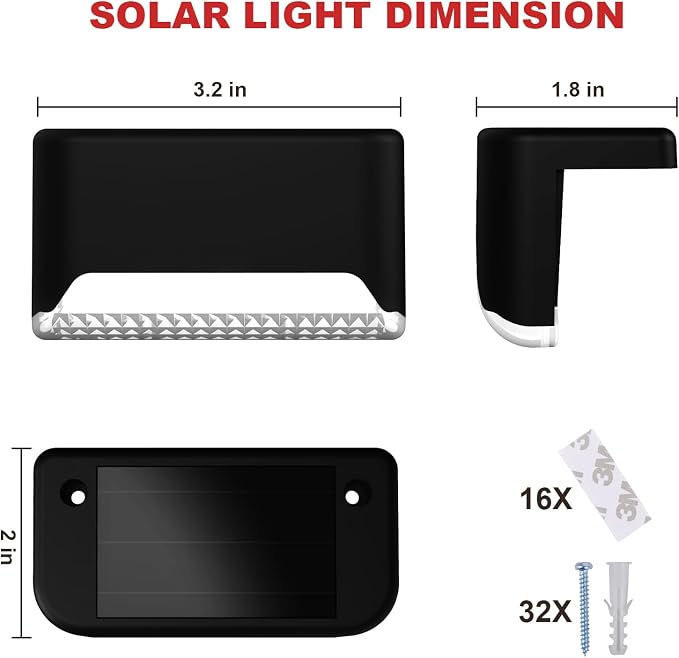 pearlstar 16 Pack Color Changing Solar Deck Lights, Solar Pool Side Lights - Image 7