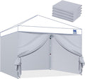 Instant 10x10 Canopy Sidewalls for Pop Up Canopy, Waterproof UV Protection by FANPATUS