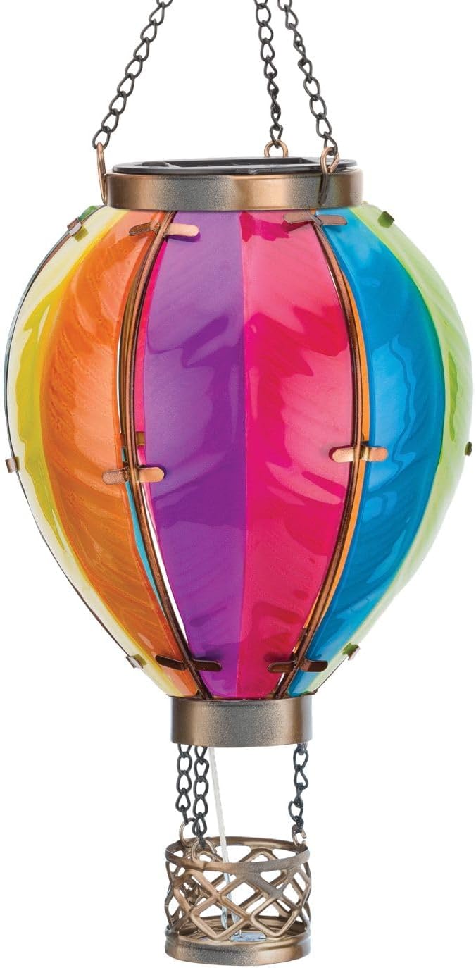 Regal Art & Gift Hot Air Balloon Solar Lantern – Hanging Solar-Powered LED by REGALARTGIFT