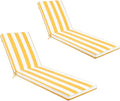 Only choice 2 Pcs Set Outdoor Lounge Chair Cushions Patio Chaise Lounge Chair by ONLYCHOICE