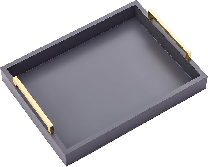40cm x30cm Serving Trays with Handles, Ottoman Trays, Living Room, and Outdoors by MoonlitPond