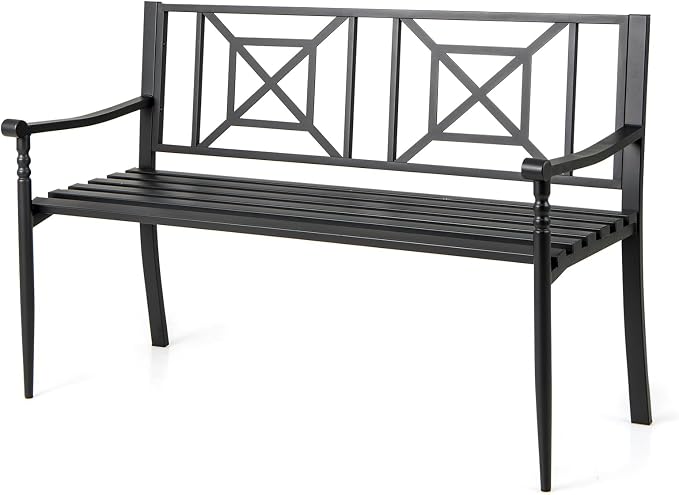 Giantex Metal Outdoor Bench by Giantex