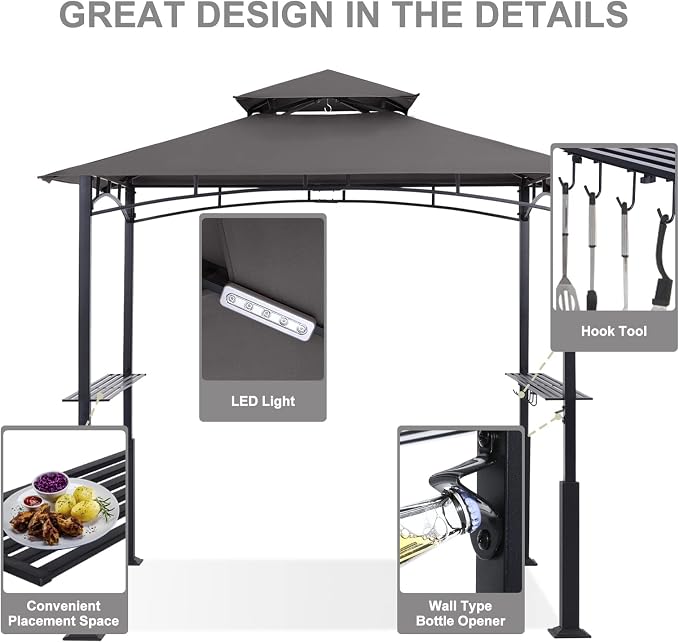 ABCCANOPY 8x5 Grill Gazebo - Image 5