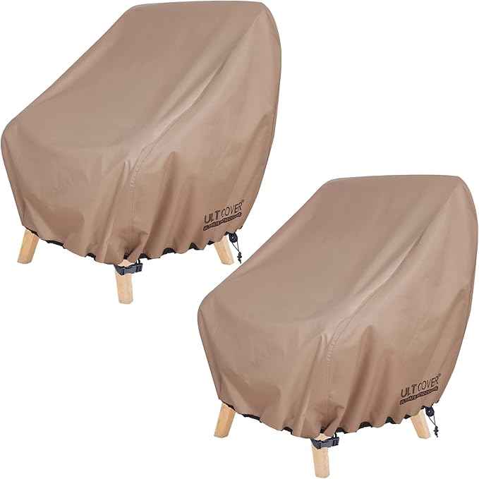 ULTCOVER Waterproof Patio Chair Cover – Outdoor Lounge Deep Seat Single Lawn by ULTCOVER