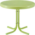 Crosley Furniture Griffith Weather Resistant Retro Metal Outdoor Side Table by CrosleyFurniture